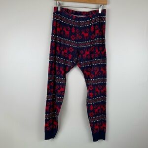 Hanna Andersson Adult Holiday Long John Pajama Pant Size Large 66994 Navy Dear